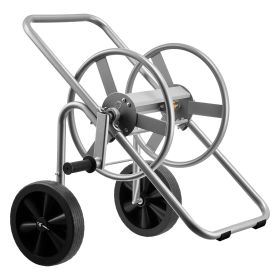 Water Hose Reel Cart, 200/300 ft High-Pressure Garden Hose Cart, Hoses Reel Carts with Two Wheels, Handle & Heavy-Duty Mesh Storage Basket