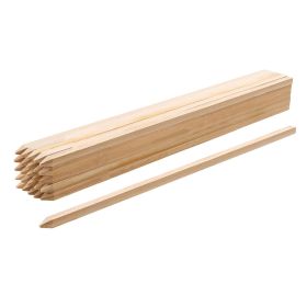 Wooden Garden Stakes, 25 Pcs 36x0.75x0.75 in Survey Grading Stakes, Garden Ground Stake with Sharp Point, Fir Wood Plant Support Stake