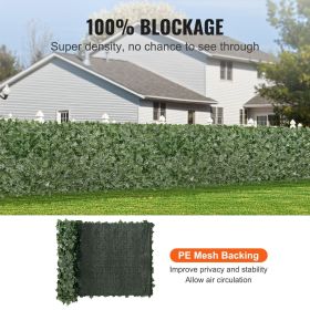 Ivy Privacy Fence, 39 x 98 in Artificial Green Wall Screen, Greenery Ivy Fence with Mesh Cloth Backing and Strengthened Joint