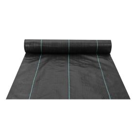 4FTx300FT Premium Heavy Duty Weed Barrier Landscape Fabric, 3.2OZ Woven Geotextile Fabric Under Gravel, High Permeability for Weed Blocker Weed M