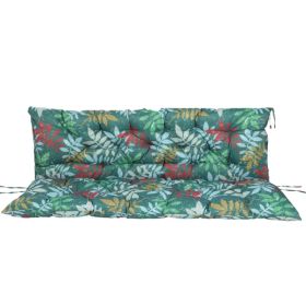 Outdoor Swing Cushions 70 Inch, Waterproof 4i Thick Porch Swing Cushion Replacement With Backrest And Ties, Comfortable 2-3 Seat Pation Swing Pad (Option: default)