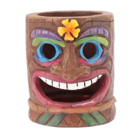 Grimace Ashtray Resin Tree Face Candle Holder Pen Holder Decorative Ornament For Indoor And Outdoor Type A (Option: default)