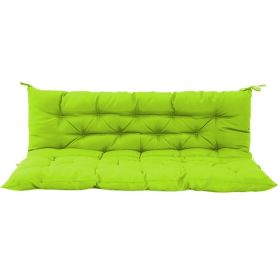 Outdoor Swing Cushions 60Inch,Waterproof 4in  Thick Porch Swing Cushion Replacement With Backrest And Ties,Comfortable 2-3 Seat Pation Swing Pad (Option: default)