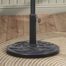 Garden Patio Umbrella Base, Outdoor Market Umbrella Stand, Backyard Umbrella Weight In Black 27lbs  Shipment From Walmart (Option: default)