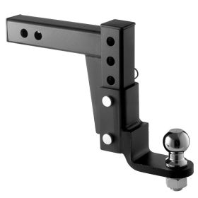 Trailer Hitch Ball Mount, Fit 2-Inch Receiver, Adjustable Trailer Hitch With 2 Inch Ball & Pin, 7500 Lbs GTW, 9.5 Inch Drop, Towing Ball Mounts F (Option: default)