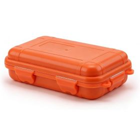 Outdoor Shockproof Box Sealed Plastic Container With Sponge Liner Waterproof Survival Gear Storage Case (Option: Orange)