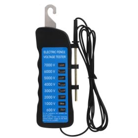 Electric Fence Tester Multi Light Voltage Detection Portable For Farm Supply Fencing ABS 7000V (Option: default)