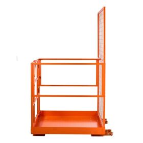Forklift Safety Cage, 48.2 X 45.2 Inch, Heavy Duty Forklift Man Basket, 1400 Lbs Capacity Collapsible Work Platform Lift Basket With Safety Harne (Option: default)